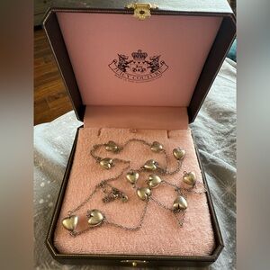 Juicy Couture Silver Heart Necklace